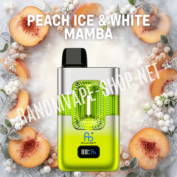Fumot RandM Dual 2in1 50000 Peach Ice und White Mamba
