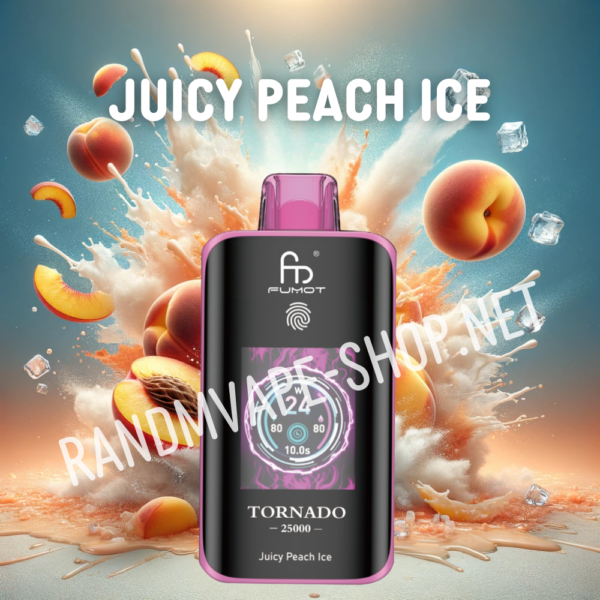 RANDM TORNADO 25000 Randm Tornado Vape 25000 Juicy Peach Ice