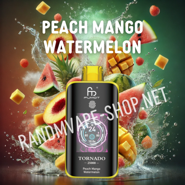 RANDM TORNADO 25000 Randm Tornado Vape 25000 Peach Mango Watermelon