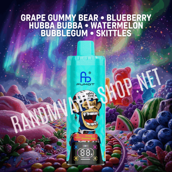 Fumot RandM Eco 4in1 80000 Fumot randm 4 in 1 grape gummy bear blueberry hubba hubba watermelon bubblegum skittles 943bb0ce 5cd2 4a09 9b94 14ed72b39af0