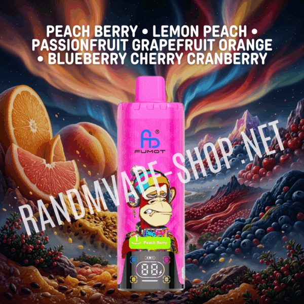 Fumot RandM Eco 4in1 80000 Fumot randm 4 in 1 peach berry lemon peach passionfruit grapefruit orange blueberry cherry cranberry 6c335e02 0765 4567 9f94 20ff594972d4