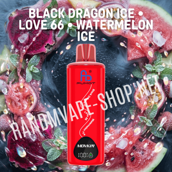 Fumot RandM Eco 3in1 24000 Randm 3 in 1 black dragon ice love 66 watermelon ice