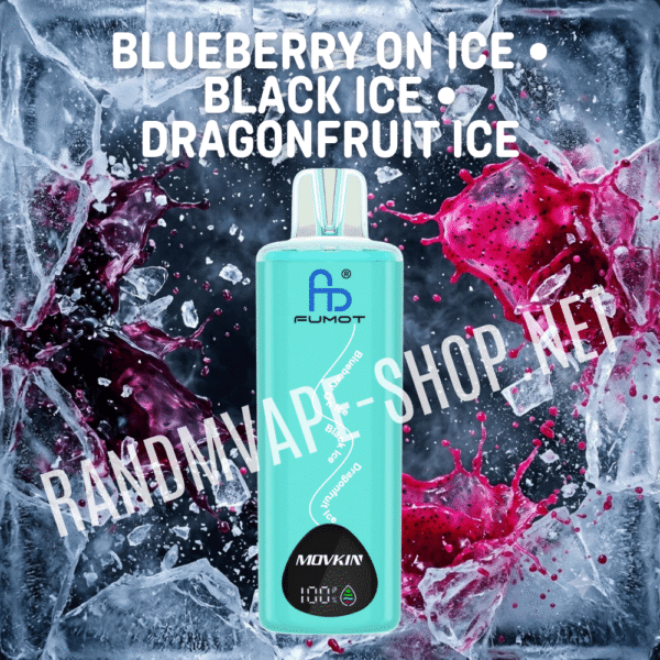 Fumot RandM Eco 3in1 24000 Randm 3 in 1 blueberry on ice black ice dragonfruit ice