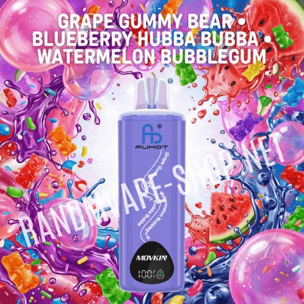 Fumot RandM Eco 3in1 24000 Randm 3 in 1 grape gummy bear blueberry hubba bubba watermelon bubblegum