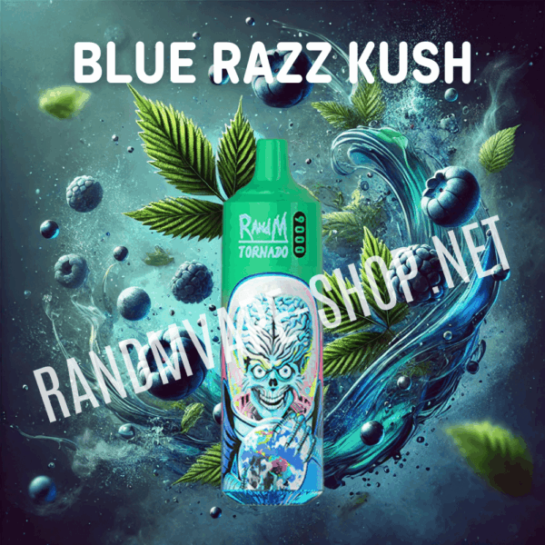 RANDM TORNADO 9000 Randm tornado 9000 blue razz kush