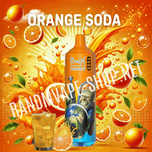 RANDM TORNADO 9000 Randm tornado 9000 orange soda