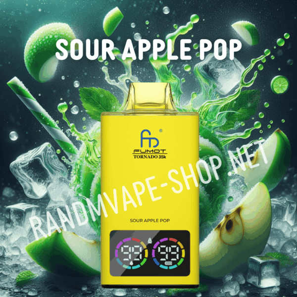 RANDM TORNADO 35000 Randm vape 35000 sour apple pop