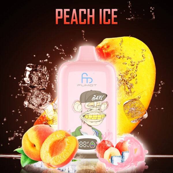 ORIGINAL RANDM DIGITAL BOX 12000 Vape Randm tornado peach ice
