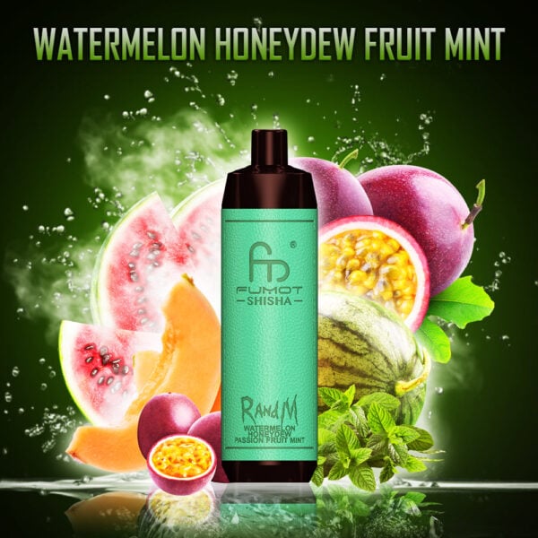 RANDM SHISHA 10000 Randm tornado shisha 10000 watermelonhoneydew fruit mint