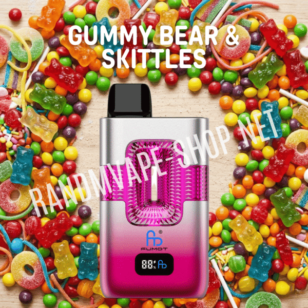 Fumot RandM Eco 2in1 50000 Randmvape shop fumot randm 2in1 eco gummy bear skittles
