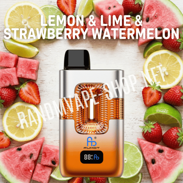 Fumot RandM Eco 2in1 50000 Randmvape shop fumot randm 2in1 eco lemon lime strawberry watermelon