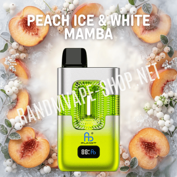 Fumot RandM Eco 2in1 50000 Randmvape shop fumot randm 2in1 eco peach ice white mamba
