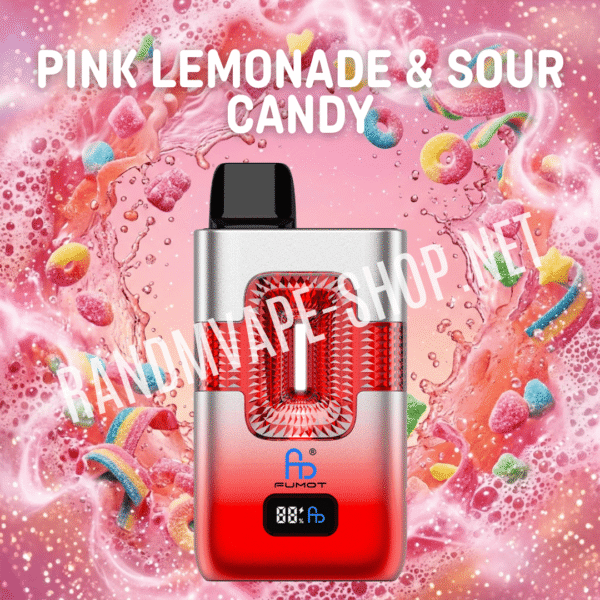 Fumot RandM Eco 2in1 50000 Randmvape shop fumot randm 2in1 eco pink lemonade sour candy